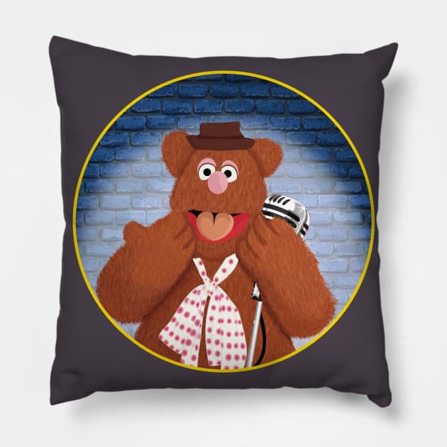 Fozzie Pillow by Mick-E-Mart