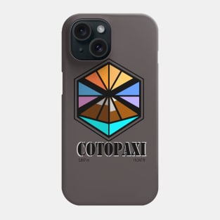 Volcán Cotopaxi en Color Phone Case