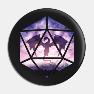 Purple Dragon D20 Pin