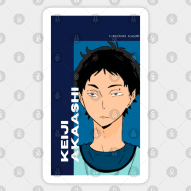 Akaashi Keiji Haikyuu With Back Print Akaashi Keiji Sticker Teepublic This is the official akaashi keiji account it is official there is only one every other account is a fake phony this is 100% real authentic account for. akaashi keiji haikyuu with back print