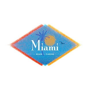 Miami Beach, Florida Retro Mid Century Style T-Shirt