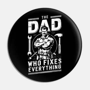 Fathers Day Worlds Best Dad Father Birthday Gift For Daddy Handyman Tools Funny Present DIY Carpenter Builder Pin