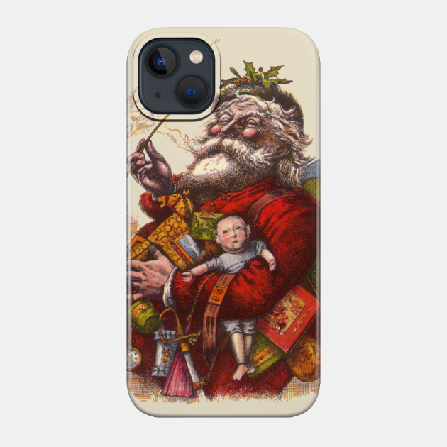 Victorian Christmas Santa Claus - Santa Claus - Phone Case
