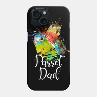 Turquoise Parakeet Parrot Dad Black Phone Case