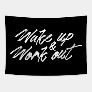 WAKE UP AND WORK OUT Tapestry