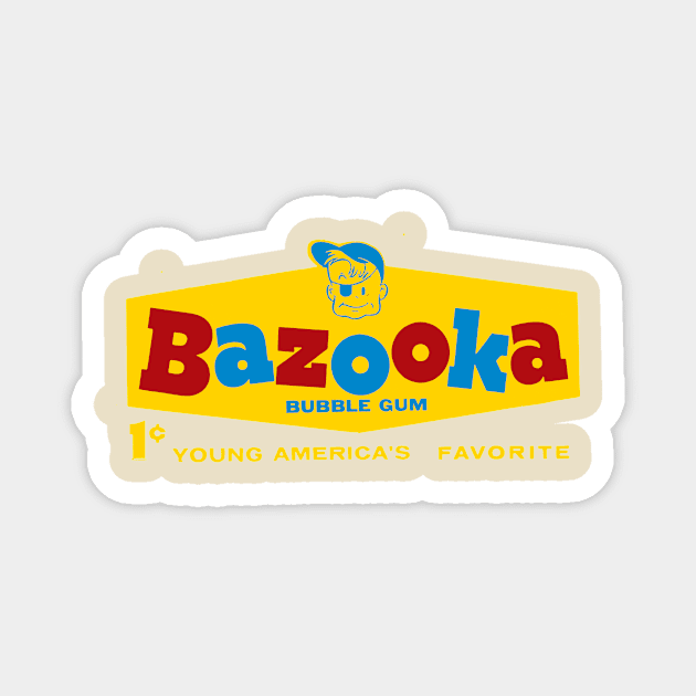 Bazooka Joe bubble gum Magnet by HAPPY TRIP PRESS