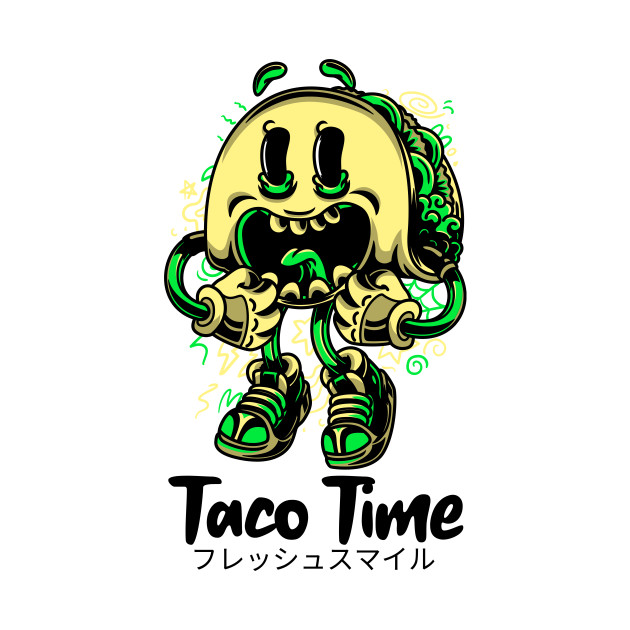 Taco Time Face Fun Food by BradleyHeal