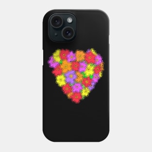 Swirly Flowered Heart Phone Case