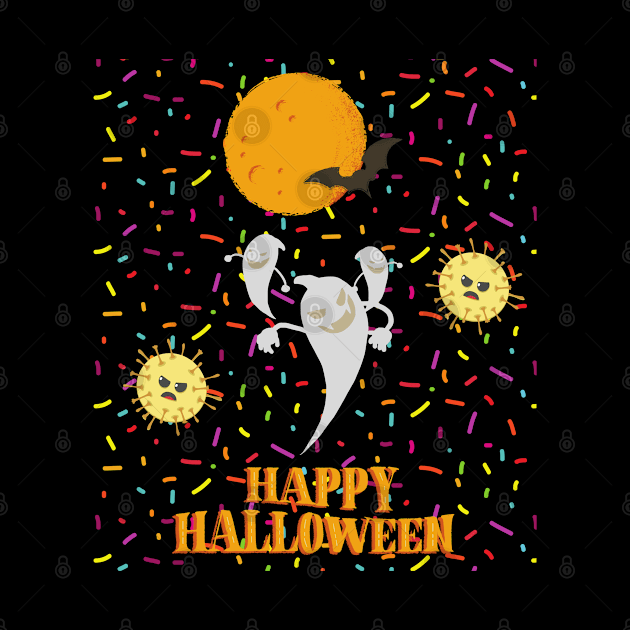 Happy Halloween Candy Rain by Kiyiya Designs