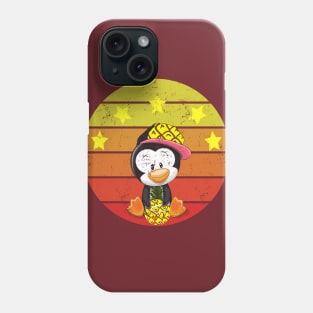 VINTAGE PINEAPPLE VOLLEYBALL PENGUIN Phone Case