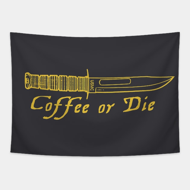 Coffee or Die Tapestry by Toby Wilkinson