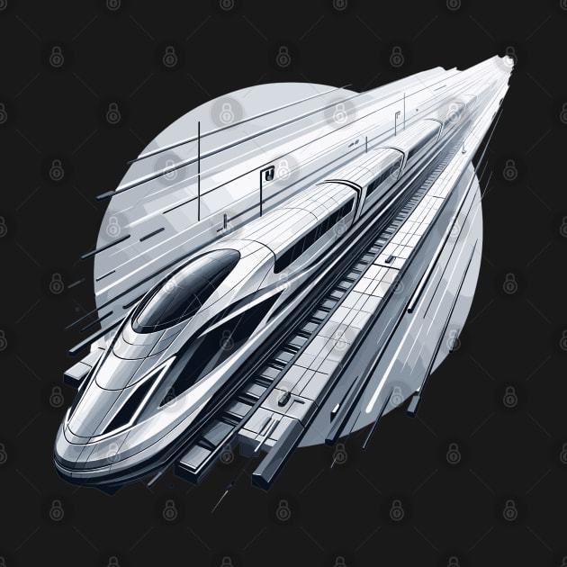 Futuristic Velocity: Hyperloop Train by Graphic Wonders Emporium