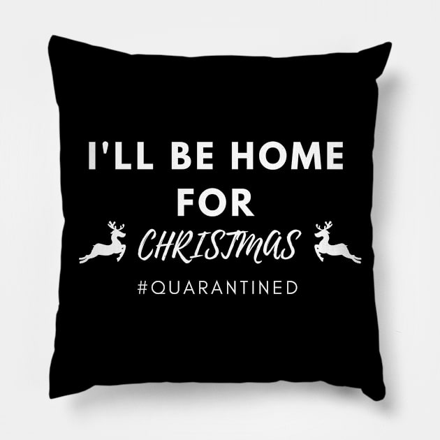 christmas in quarantine Pillow by OrionBlue