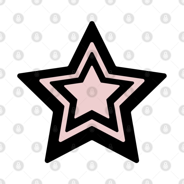 pink black star design by Artistic_st