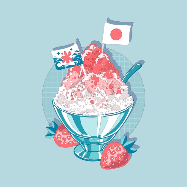 The japanese shaved ice with some strawberry jam by AnGo