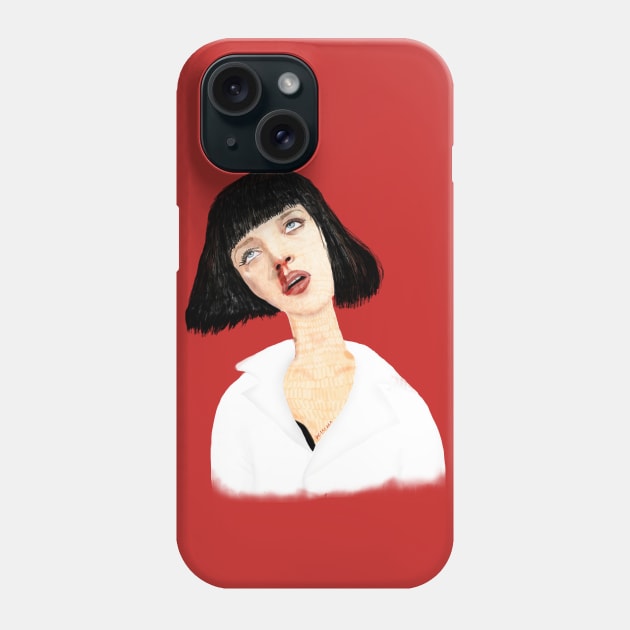 Ms. Mia Wallace Phone Case by wakkala