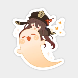 Genshin Impact - Hu Tao Cute Ghost Halloween Magnet