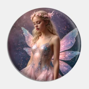 Magical Fantasy Fairy with Iridescent Wings Pin