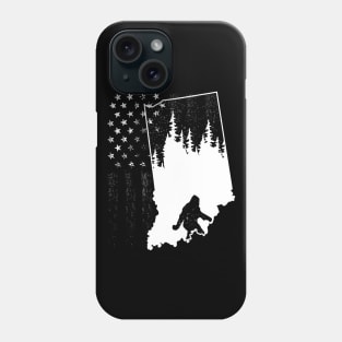 Indiana Bigfoot American Flag Phone Case