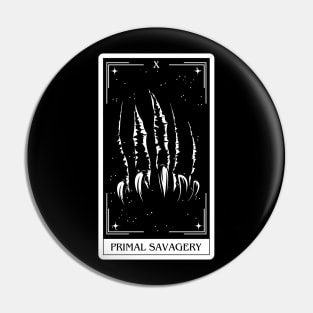 Primal Savagery Dnd 5e Spells Tarot Card Dungeons and Dragons Gift Pin