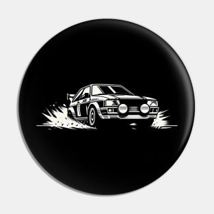 Audi Quattro Rally Car Pin