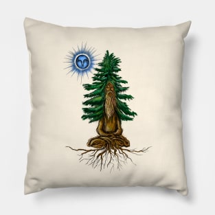 Sage of the Silent Pine and The Blue Star (Color) Pillow