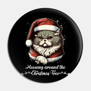 Cute Ugly Christmas Cat Gift Funny Cat Christmas Pin