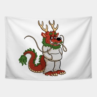 Dragon in Sweats Tapestry