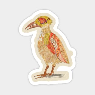 Bird Brains Distressed Steampunk Chicken Magnet