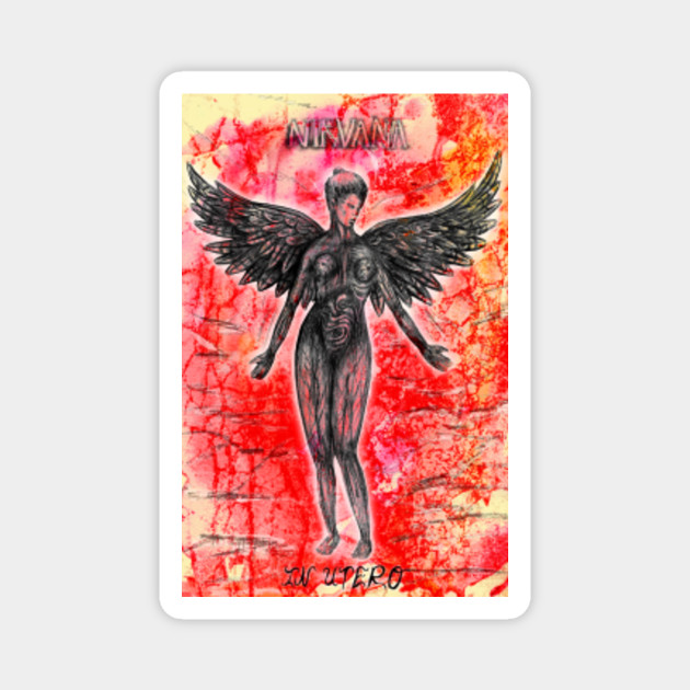 Get Wallpaper Nirvana In Utero Nirvana Music Rock Band Grunge Magnet Teepublic For iPhone