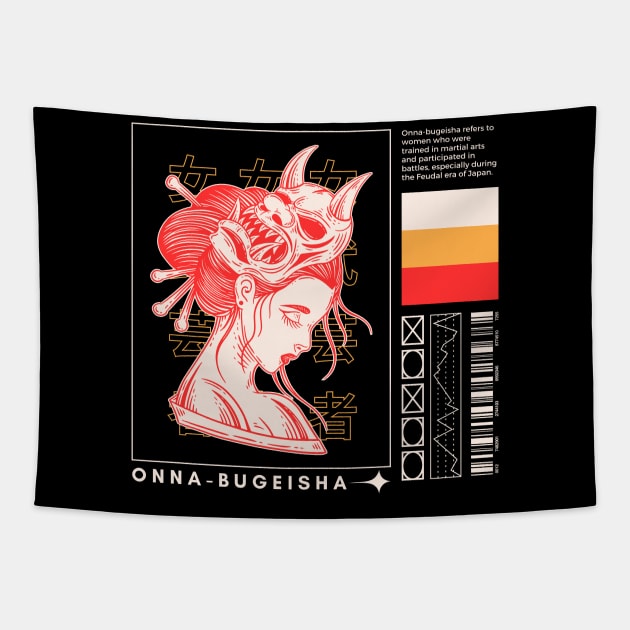 Onna-Bugeish Tapestry by NexWave Store