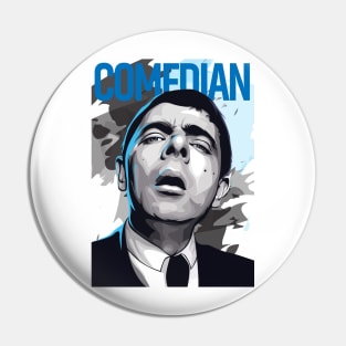 Comedian Portrait Pin