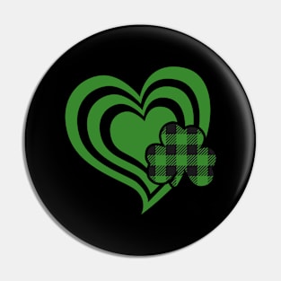 Clover Heart Pin