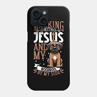 Jesus and dog - Boerboel Phone Case