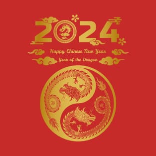 Happy New Year 2024 Chinese New Year 2024 Year of the Dragon T-Shirt