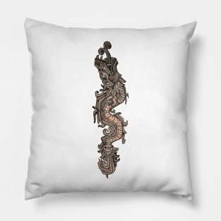 Quetzalcóatl Feathered Serpent | Chicano Art Pillow