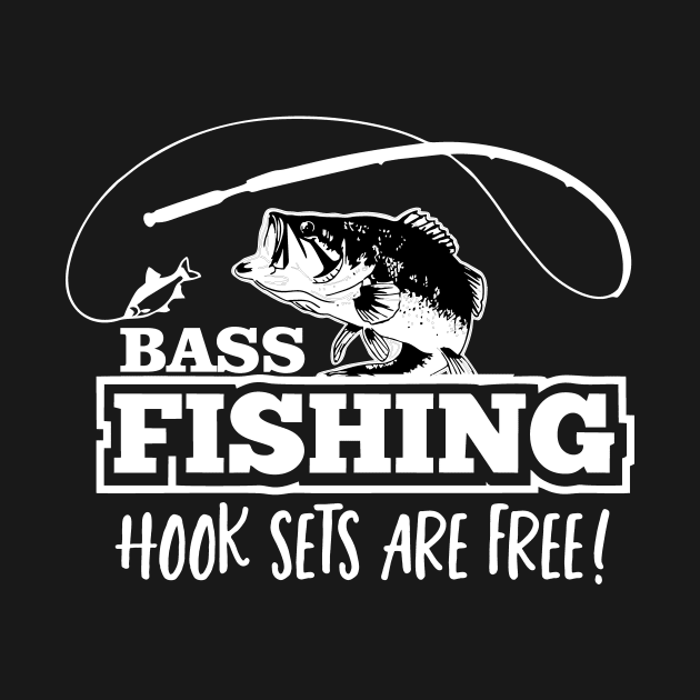 Bass Fishing Hook Set Lure Quote Largemouth Funny by Outdoor Strong 