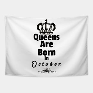 Queens Are Born in October Tapestry