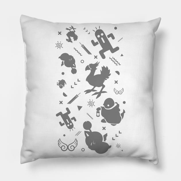 Final Fantasy Medley Pillow by clairelions