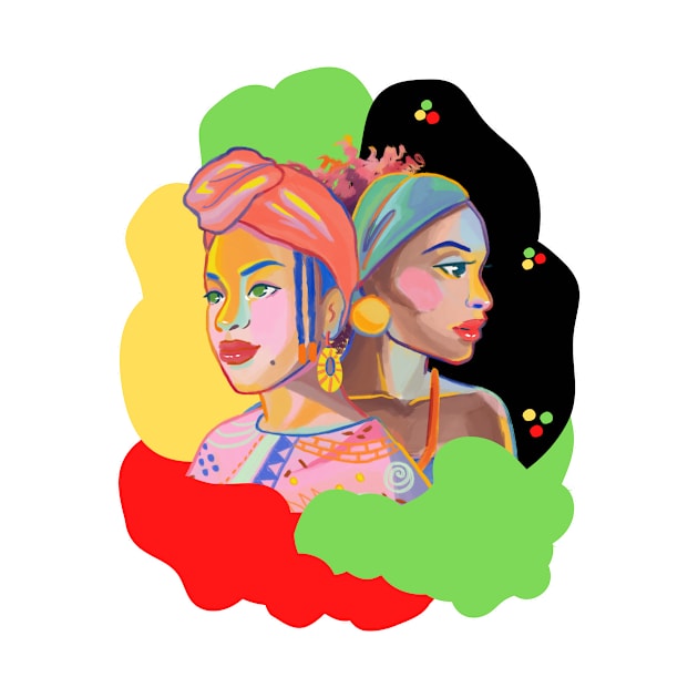 illustration African culture by JENNEFTRUST