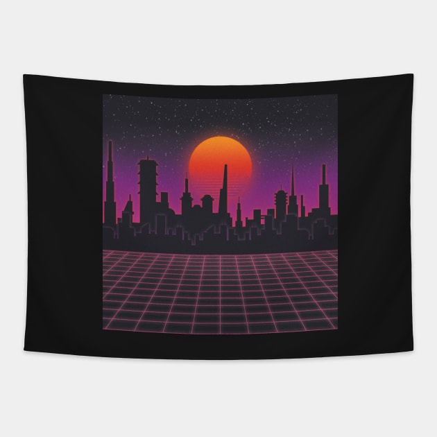 city on mars Tapestry by KyrgyzstanShop