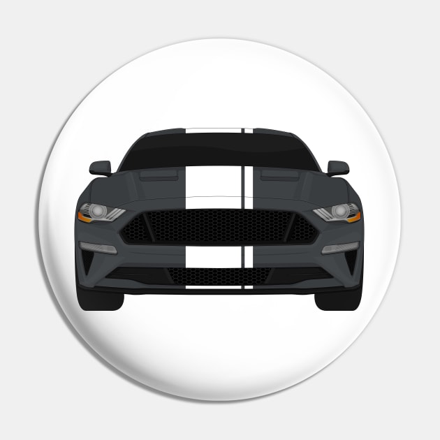 Mustang GT Magnetic + White Stripes Pin by VENZ0LIC