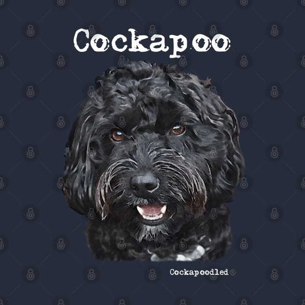 Black Cockapoo / Spoodle and Doodle Dog by WoofnDoodle 