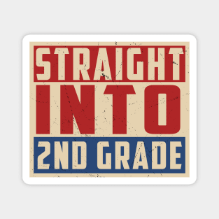 Straight Into 2nd Grade Magnet