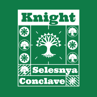 Selesnya Conclave | Knight | MTG Guild White on Green Design T-Shirt