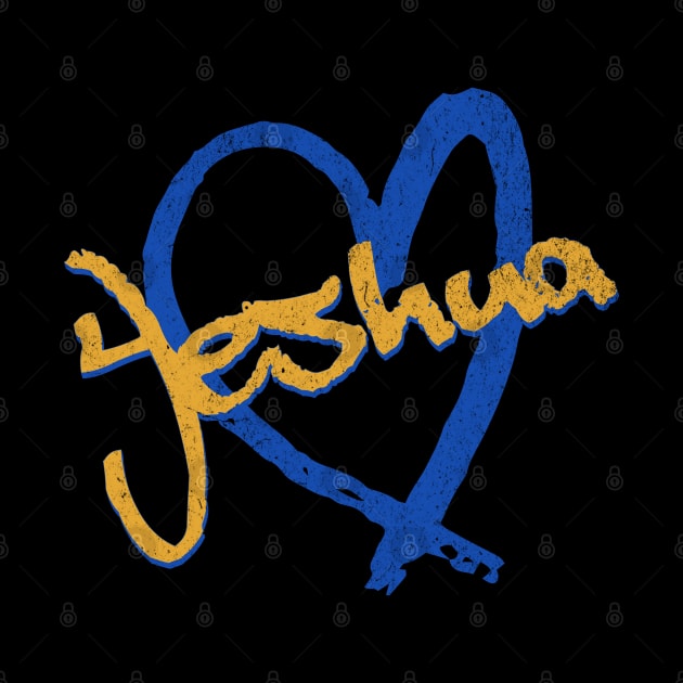 I Love Yeshua  Vintage 80's & 90' Blue and Dijon by Family journey with God