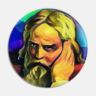 Snorri Sturluson Colourful Portrait | Snorri Sturluson Artwork 7 Pin