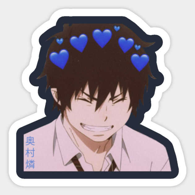 Rin Okumura Blue Exorcist Anime Blue Exorcist Sticker Teepublic