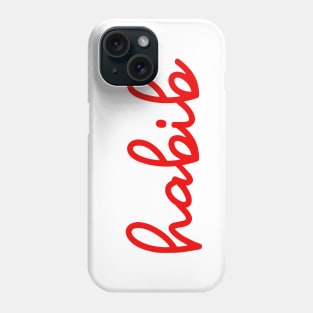 habib - supreme red Phone Case