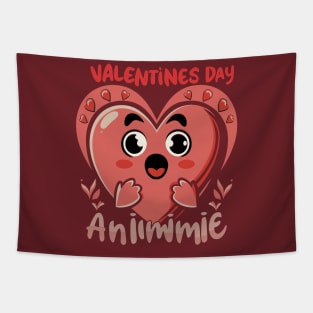 valentines day anime Tapestry